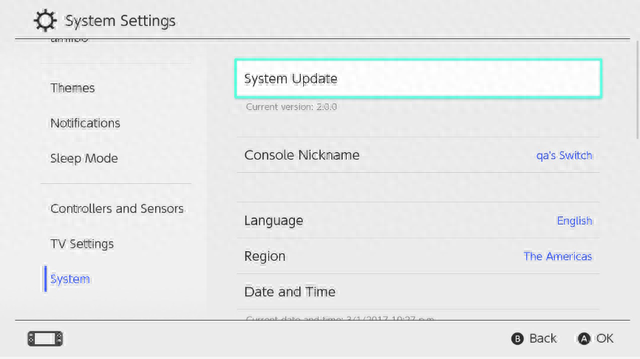 任天堂 Switch 15.0.1 系统更新发布