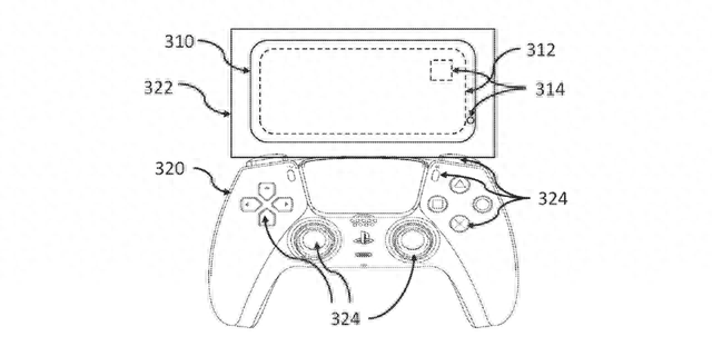 索尼申请外置小型触摸屏专利，可“架在”PS5手柄上远程游玩游戏